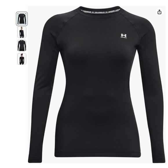 NWT Under Armour Women's Authentics Long Sleeve Crew Neck T-Shirt, medium - Picture 1 of 5